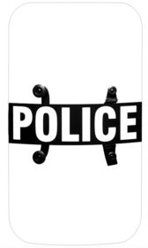 United Shield International BS-9 clear riot body shield.